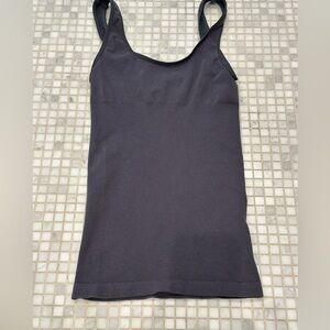 Coobie Black Shapewear Tank with Body Ribbing - One Size